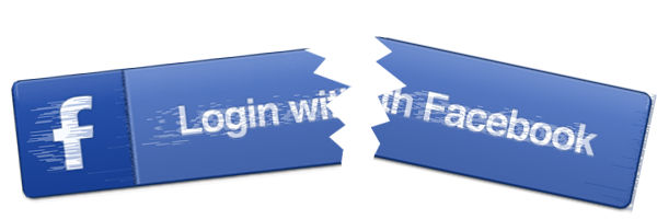 login with facebook 버튼이 망가진 그림